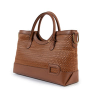 shop and sell authentic vintage second hand Delvaux Tan Toile de Cuir Tote Bag at Labellov for the best price