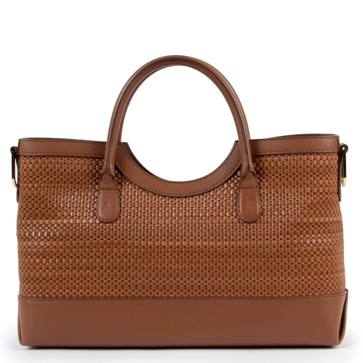 shop and sell authentic vintage second hand Delvaux Tan Toile de Cuir Tote Bag at Labellov for the best price