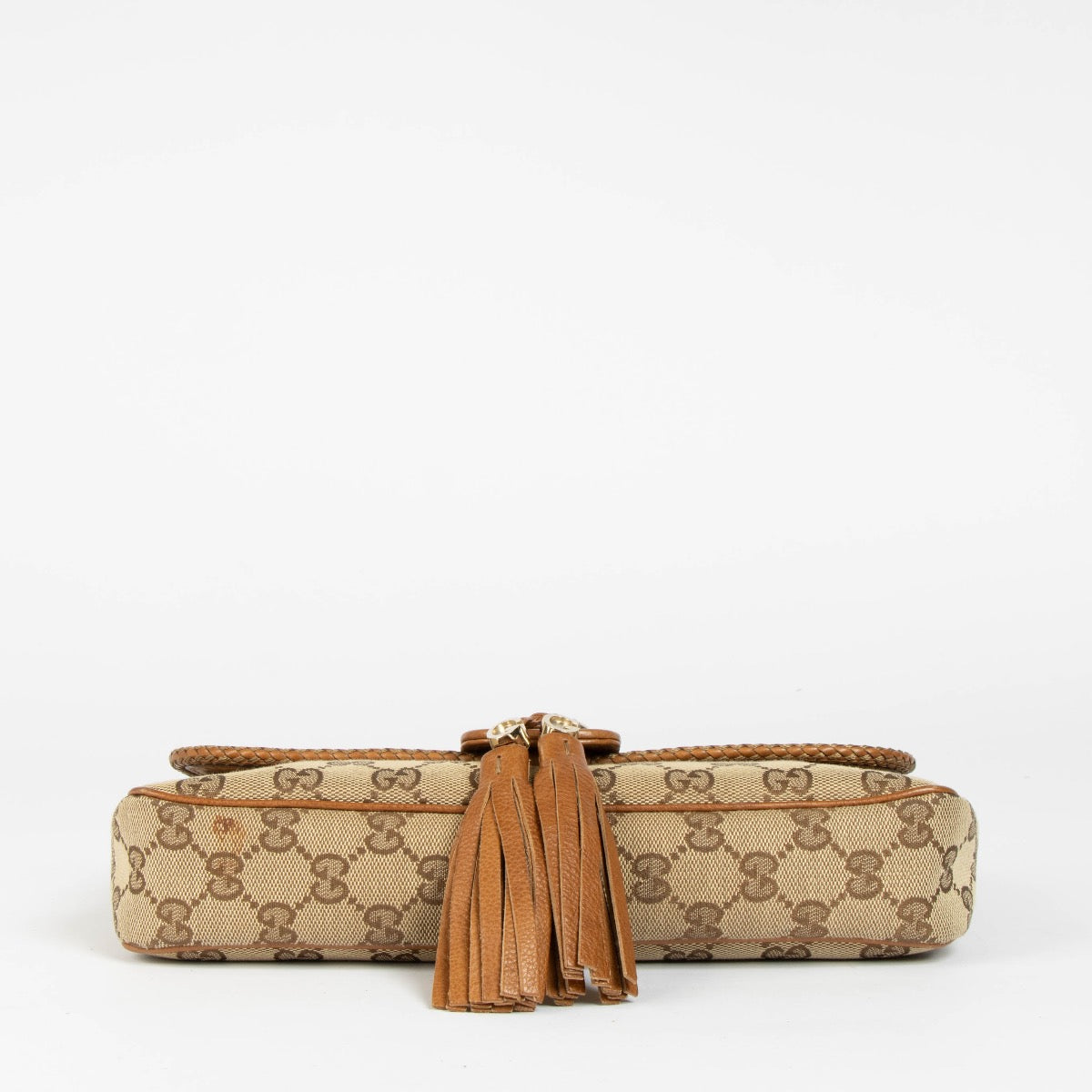 Authentic pre-loved Gucci GG Canvas Marrakech Chain Clutch on Labellov.com
