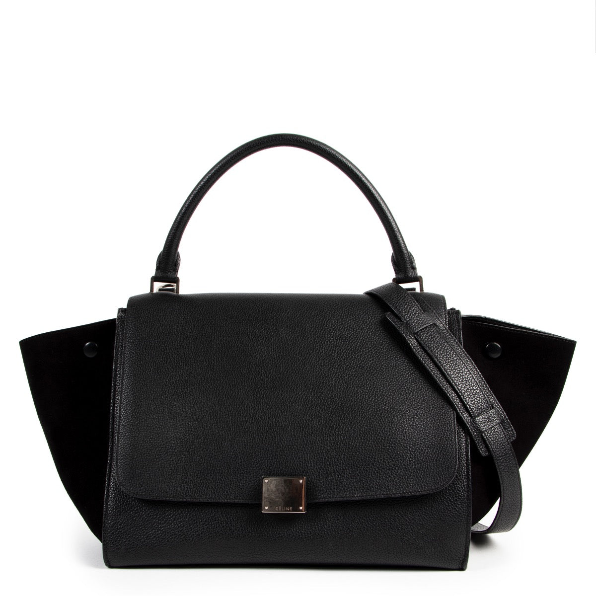 Buy an authentic second hand Céline black Trapeze Top Handle at Labellov