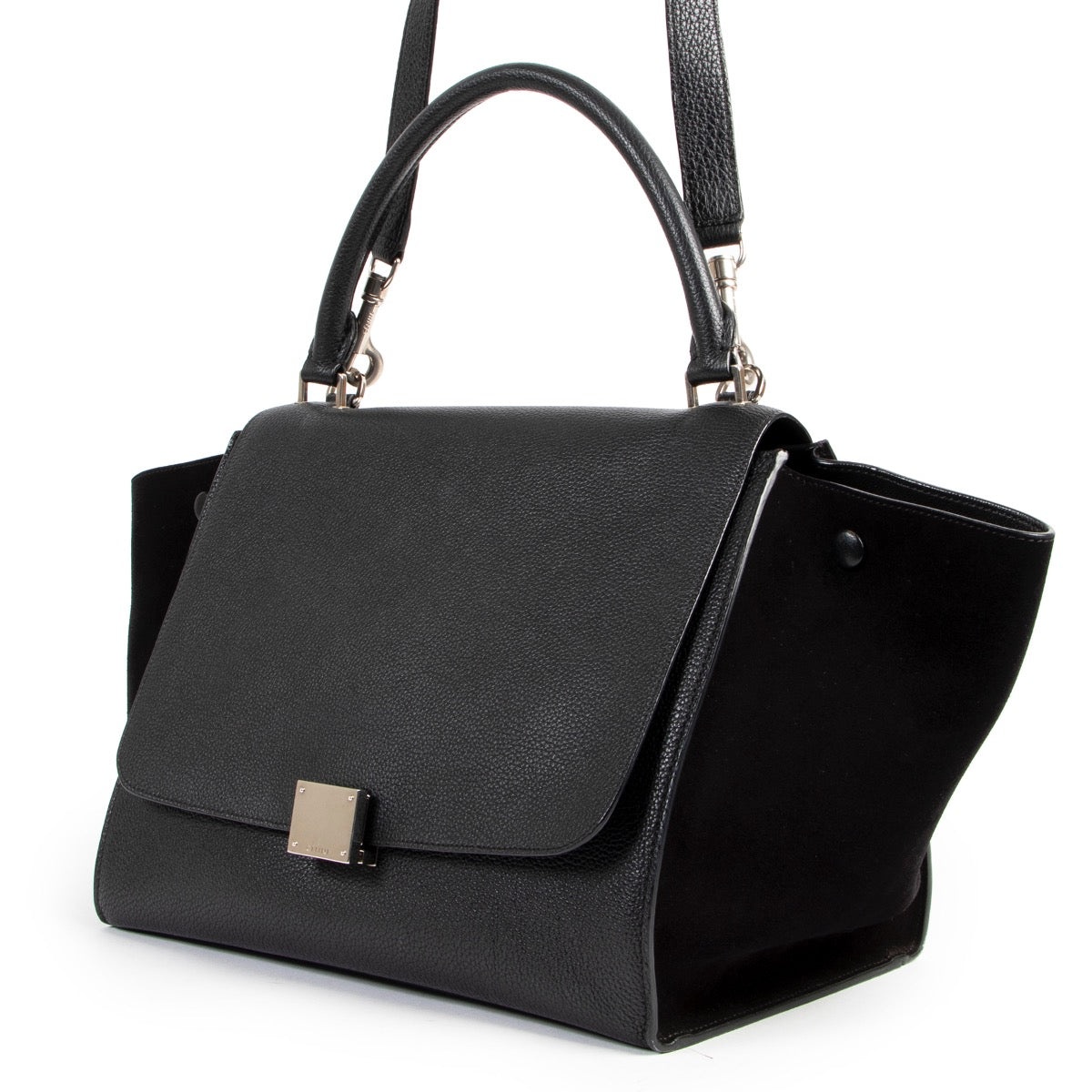 Buy an authentic second hand Céline black Trapeze Top Handle at Labellov