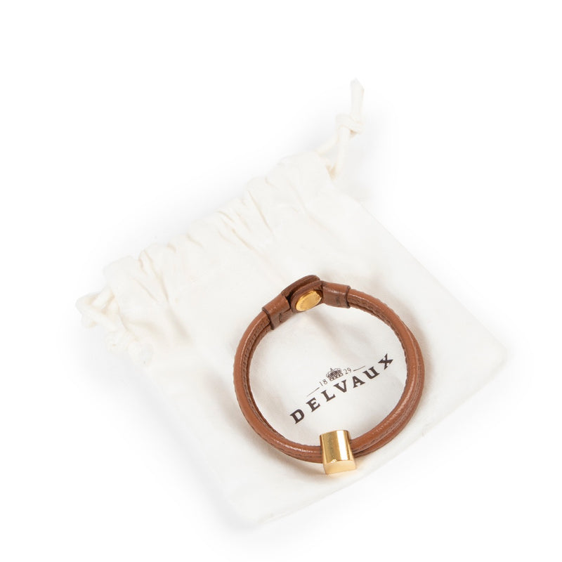 Buy an authentic second hand Delvaux Cognac Bracelet at Labellov