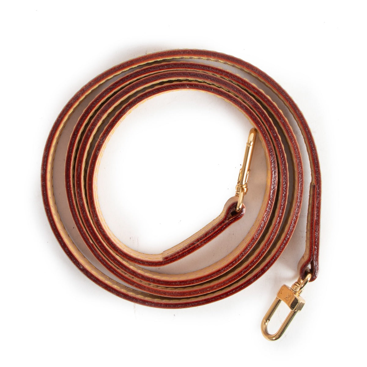 Louis Vuitton Beige Leather VVN Shoulder Strap