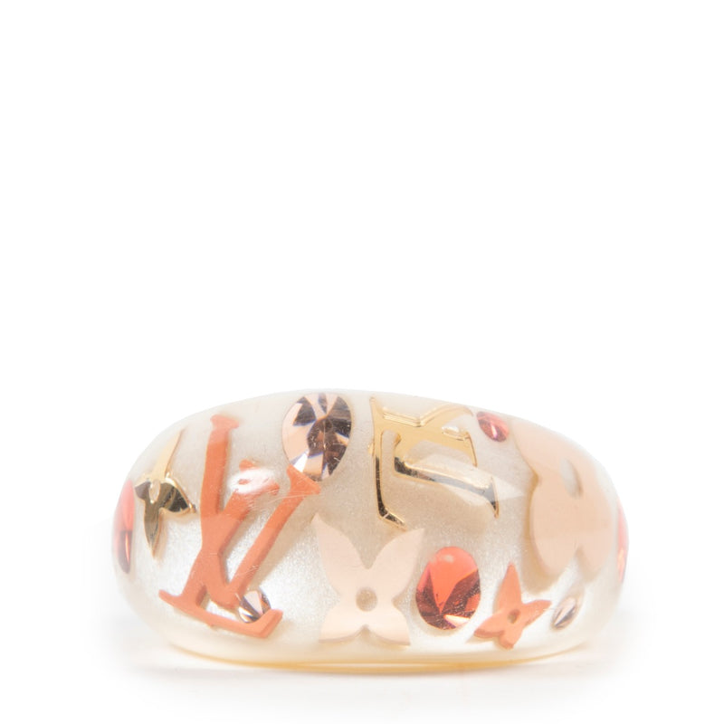 Buy an authentic second hand white Louis Vuitton White Ring size 53 at Labellov