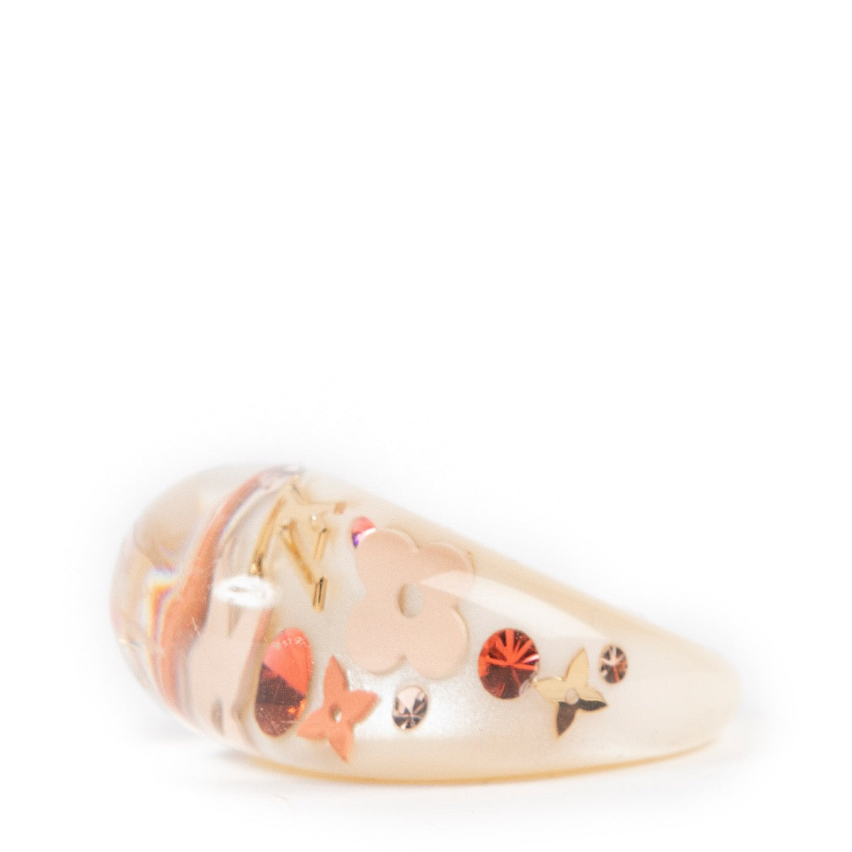 Buy an authentic second hand white Louis Vuitton White Ring size 53 at Labellov