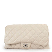 Buy an authentic second hand Chanel Grey Lambskin Quilted 3 Flap Bag in very good condition at Labellov