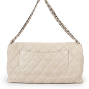 Buy an authentic second hand Chanel Grey Lambskin Quilted 3 Flap Bag in very good condition at Labellov