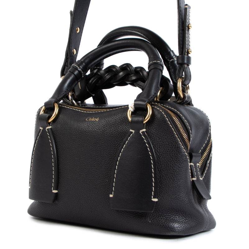 Buy an authentic Chloé Blue Daria Small Day Bag Crossbody on LabelLov.com