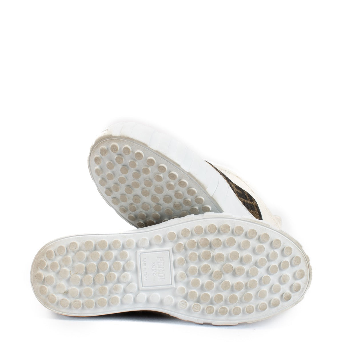 shop 100% authentic second hand Fendi White FF Sneakers - Size 38 on Labellov.com