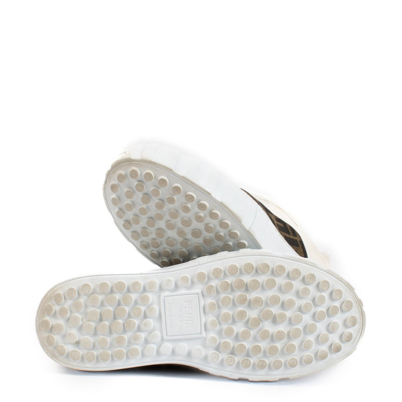 shop 100% authentic second hand Fendi White FF Sneakers - Size 38 on Labellov.com