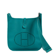 Hermès Evelyne III 33 Bleu Paon Epsom