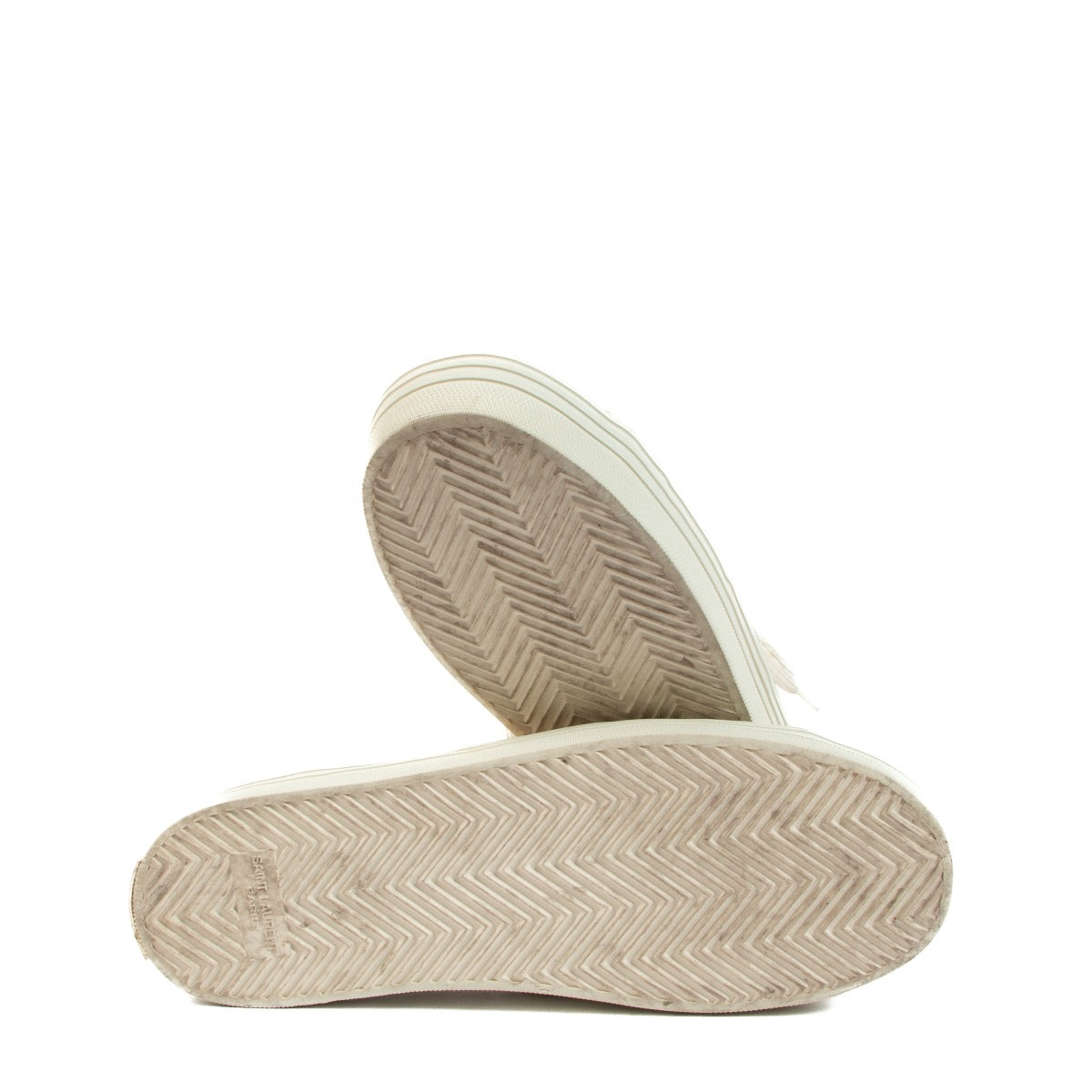 Baskets Saint Laurent Court Platform en cuir doré - Taille 39