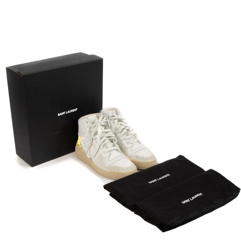 Shop safe online at Labellov in Antwerp, Brussels and Knokke this 100% authentic second hand Saint Laurent Multicolor SL-24 High-top Sneakers - Size 38,5