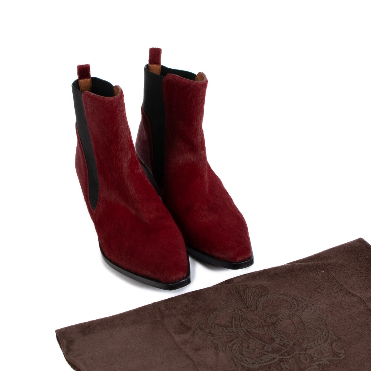 Sartore Red Pony Hair Boots
