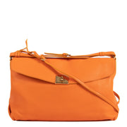 Sergio Rossi Viva Soft Orange Shoulder Bag