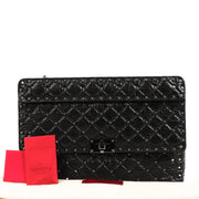 Valentino Garavani Large Rockstud Spike Aged Calfskin