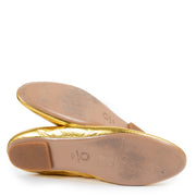 Buy an authentic pair of second hand Dries Van Noten Gold Loafers size 40,5 at Labellov