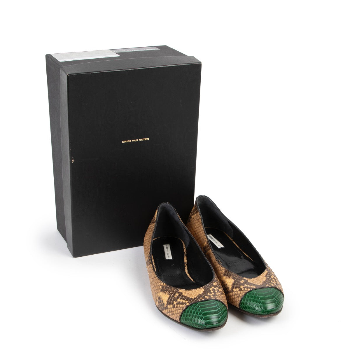 Buy authentic pair of second hand Dries Van Noten Python Loafers size 40 at Labellov