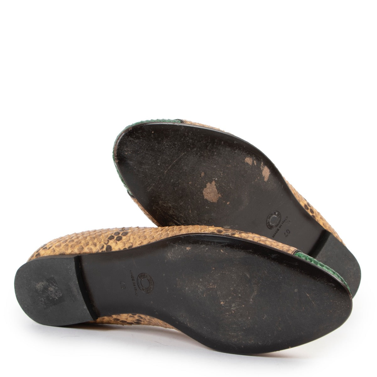 Buy authentic pair of second hand Dries Van Noten Python Loafers size 40 at Labellov