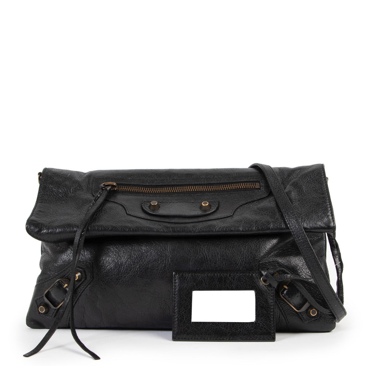 Buy an authentic second hand Balenciaga Envelope Black Clutch at Labellov