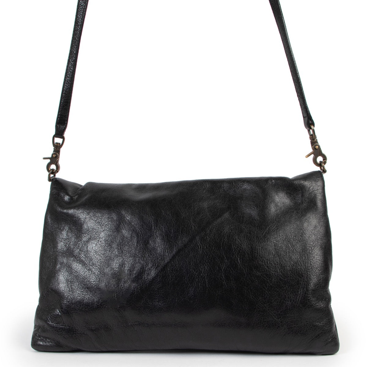 Buy an authentic second hand Balenciaga Envelope Black Clutch at Labellov