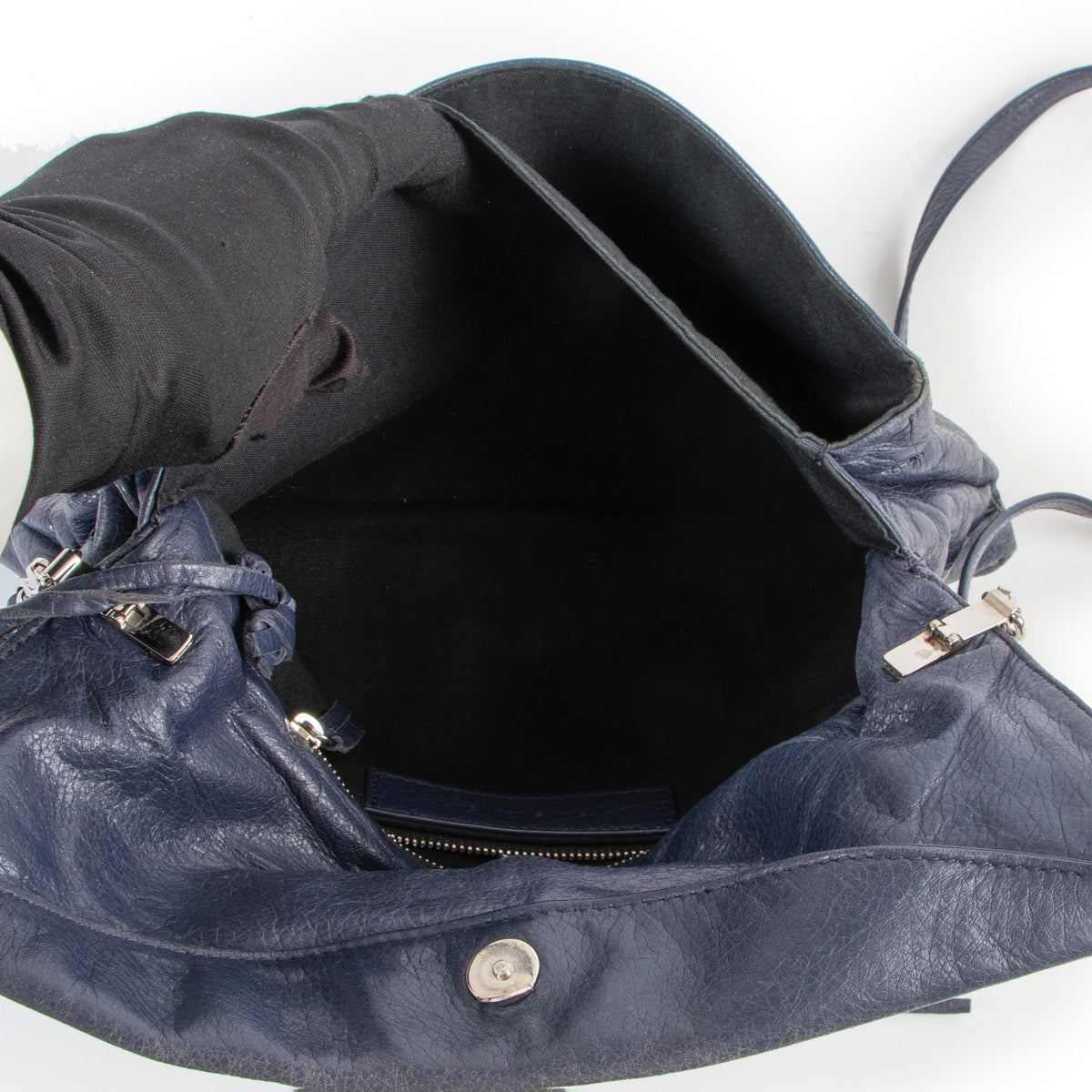 Balenciaga Envelope Blue-grey Clutch Crossbody Bag