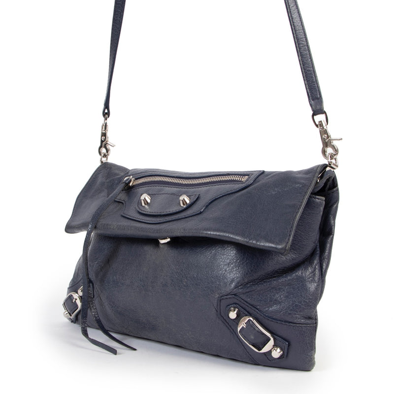 Balenciaga Envelop Blauwgrijze Clutch Crossbody Tas
