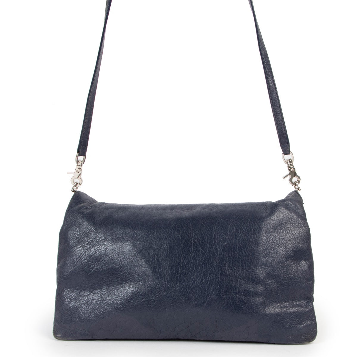 Balenciaga Envelope Blue-grey Clutch Crossbody Bag