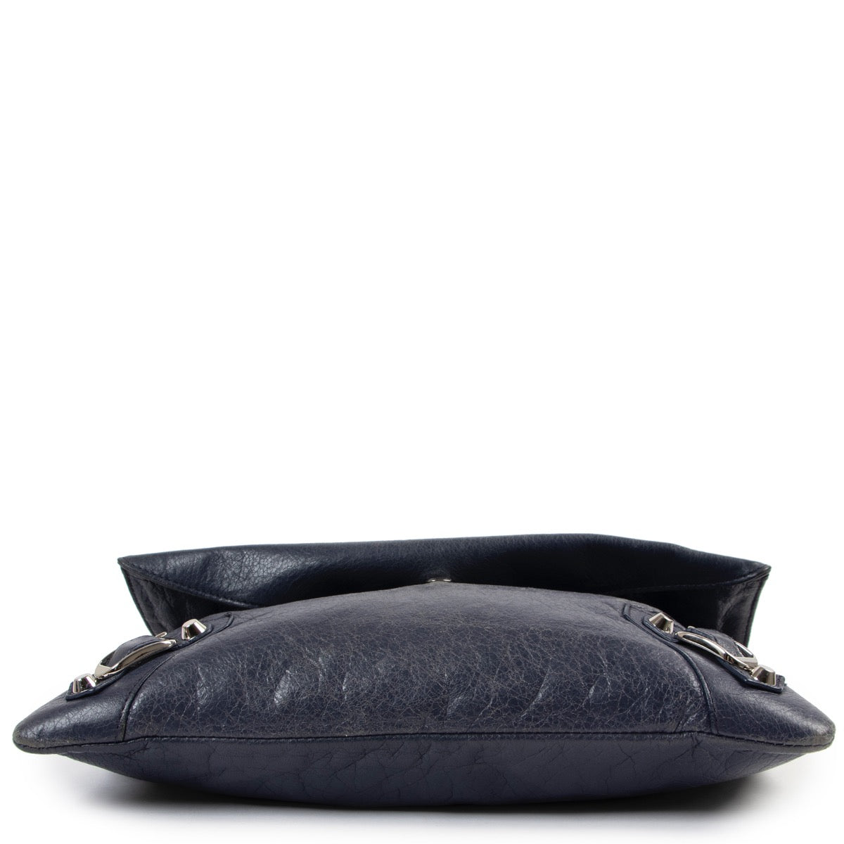 Balenciaga Envelope Blue-grey Clutch Crossbody Bag