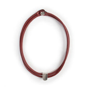 Shop safe online Delvaux necklace, Delvaux necklace in good condition, Burgundy Delvaux necklace in good condition.
