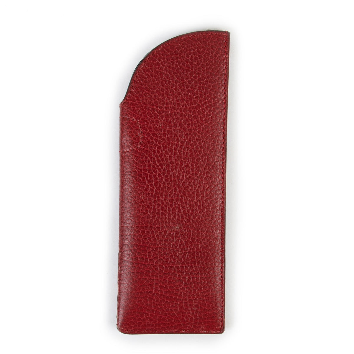 Delvaux Red Burgundy Leather Glasses Case Pen Case Buy this gorgeous designer piece here safely!
