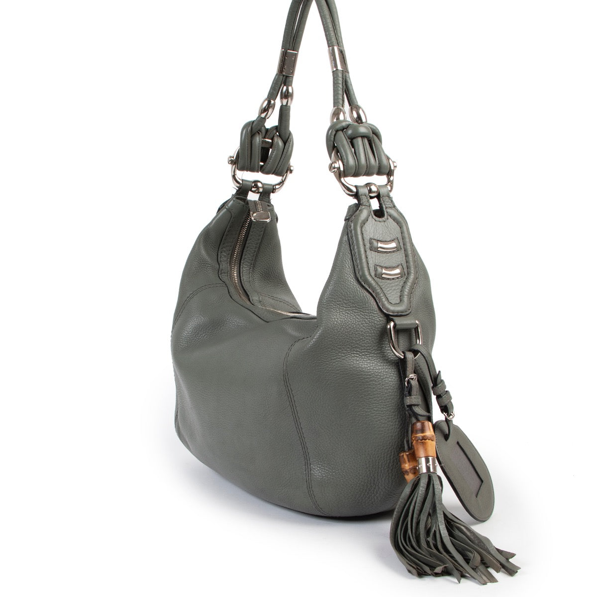 Buy an authentic second hand Gucci grey shoulder bag at Labellov