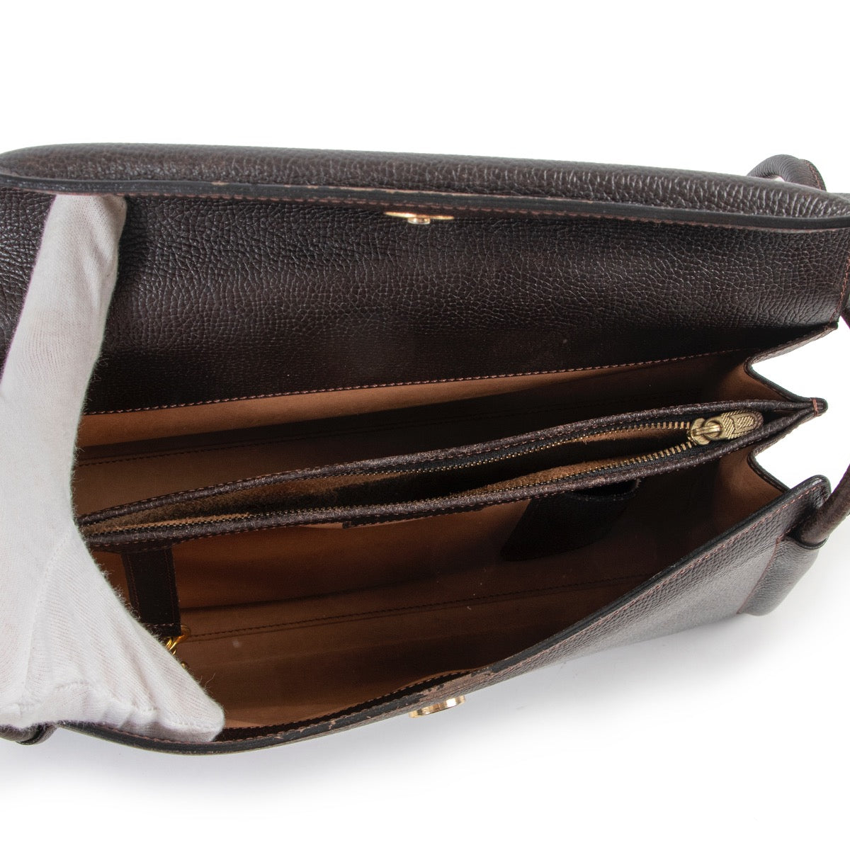 no more waiting Delvaux Brown Shoulder Bag