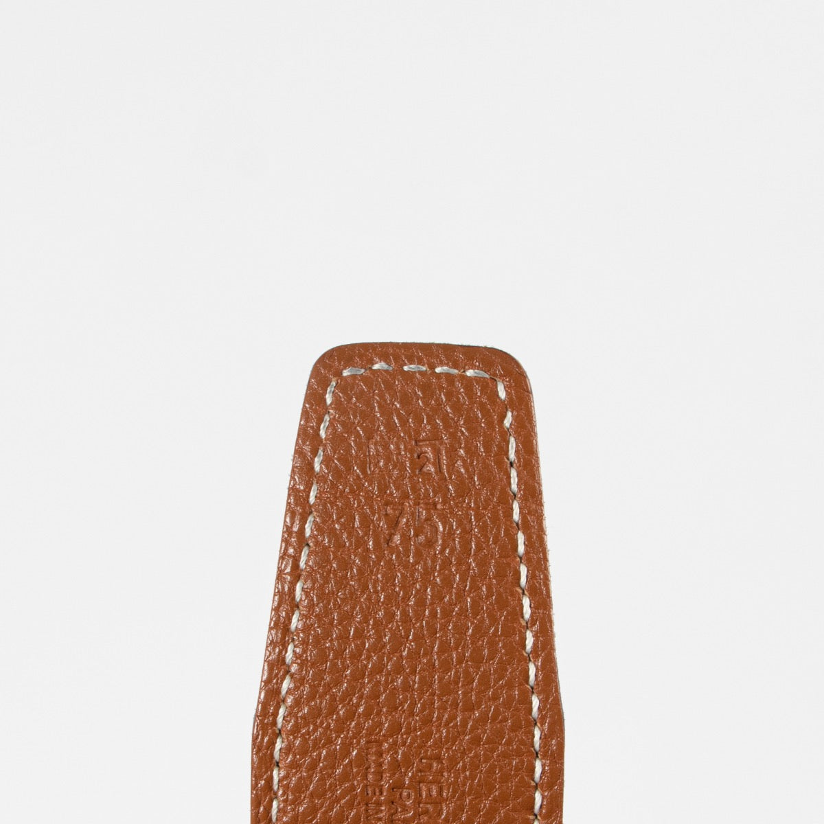 Hermes Black and Gold Constance Reversible Belt - Size 75