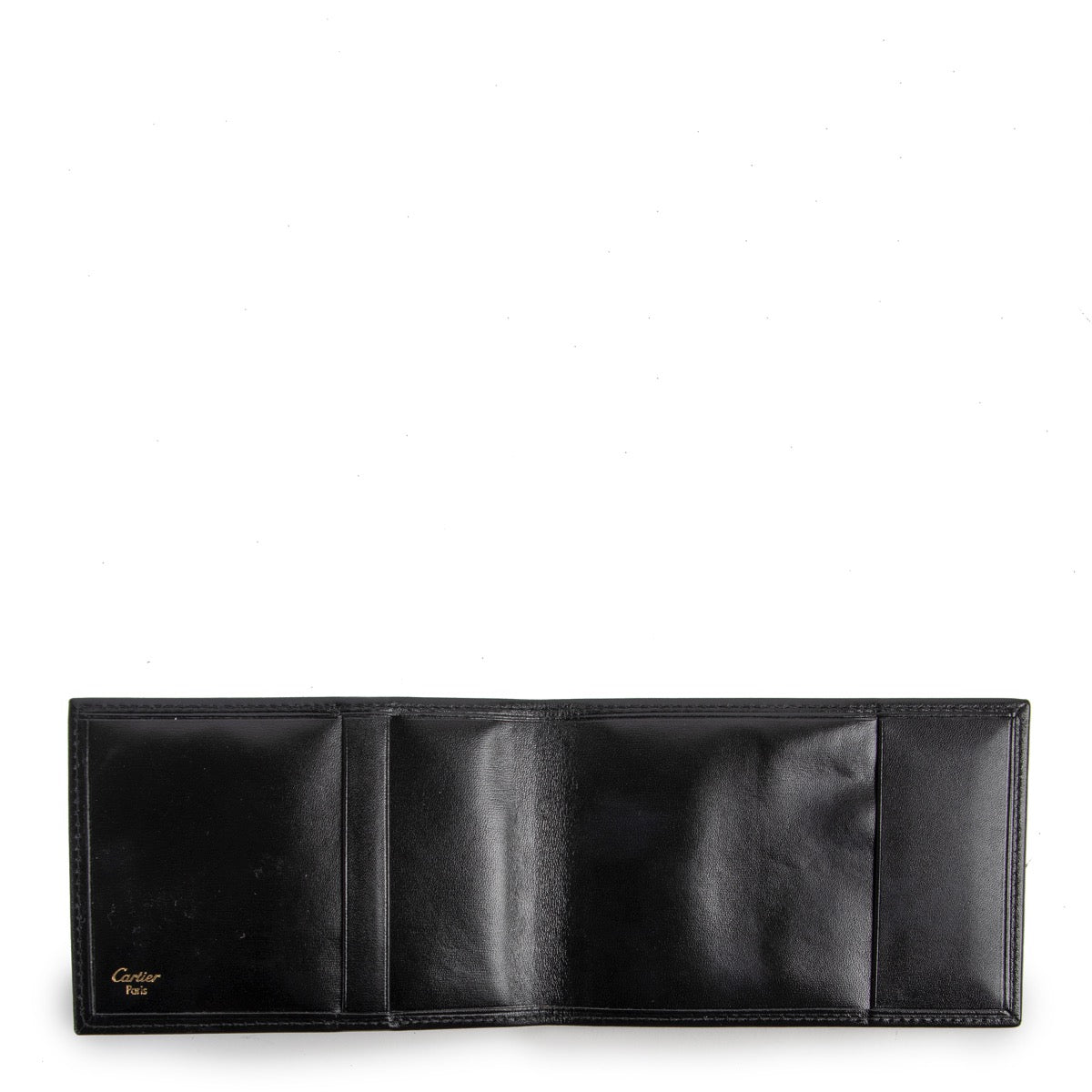 Shop safe online Cartier wallet, Black Cartier wallet in very good condition, Beautiful preloved Cartier wallet.