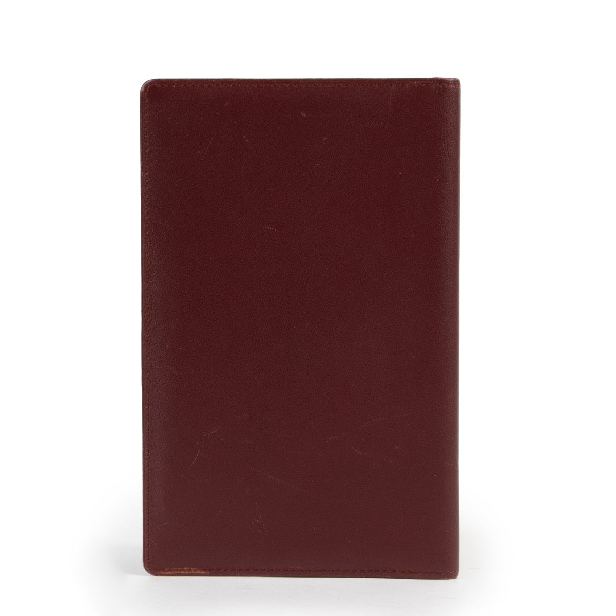 Cartier Long Burgundy Notebook Wallet Buy this gorgeous 100% authentic piece here!