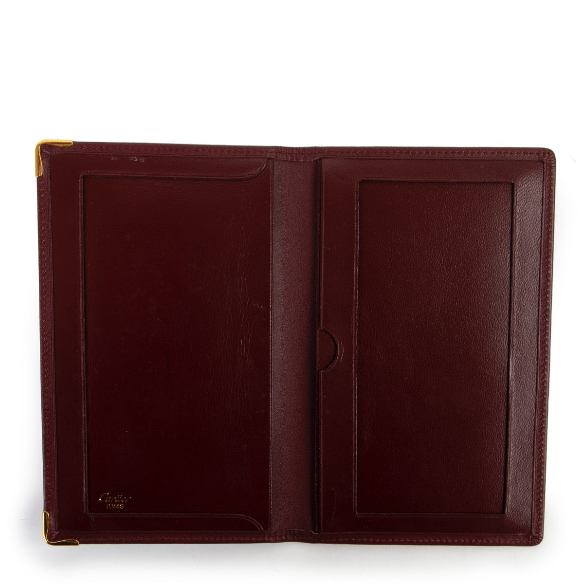 Cartier Long Burgundy Notebook Wallet Buy this gorgeous 100% authentic piece here!