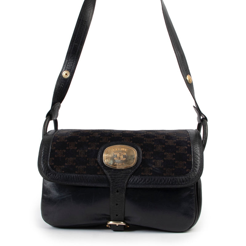 Buy an authentic second hand Celine Triomphe Canvas Shoulder Bag at Labellov