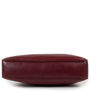 Celine Vintage Burgundy Turnlock Shoulder Bag