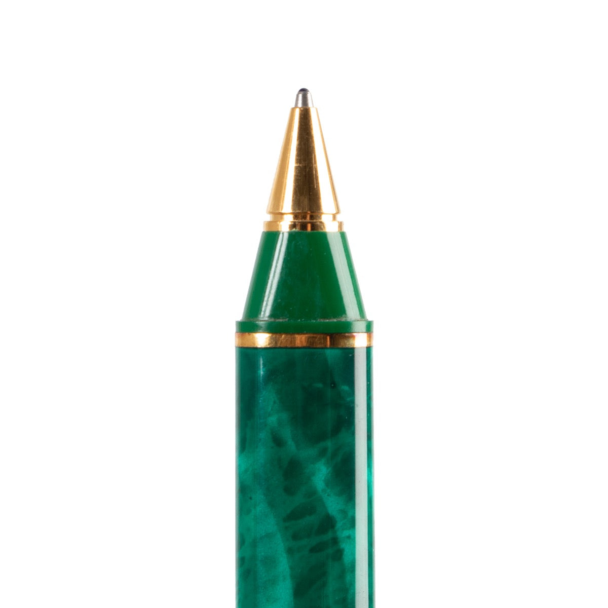 shop vintage authentic Cartier Vendome Green Malachite Lacquer Ballpoint Pen at Labellov for the best price