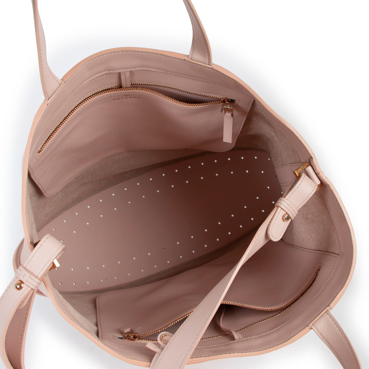 Delvaux Soft Pink Pin Cabas Tote Bag