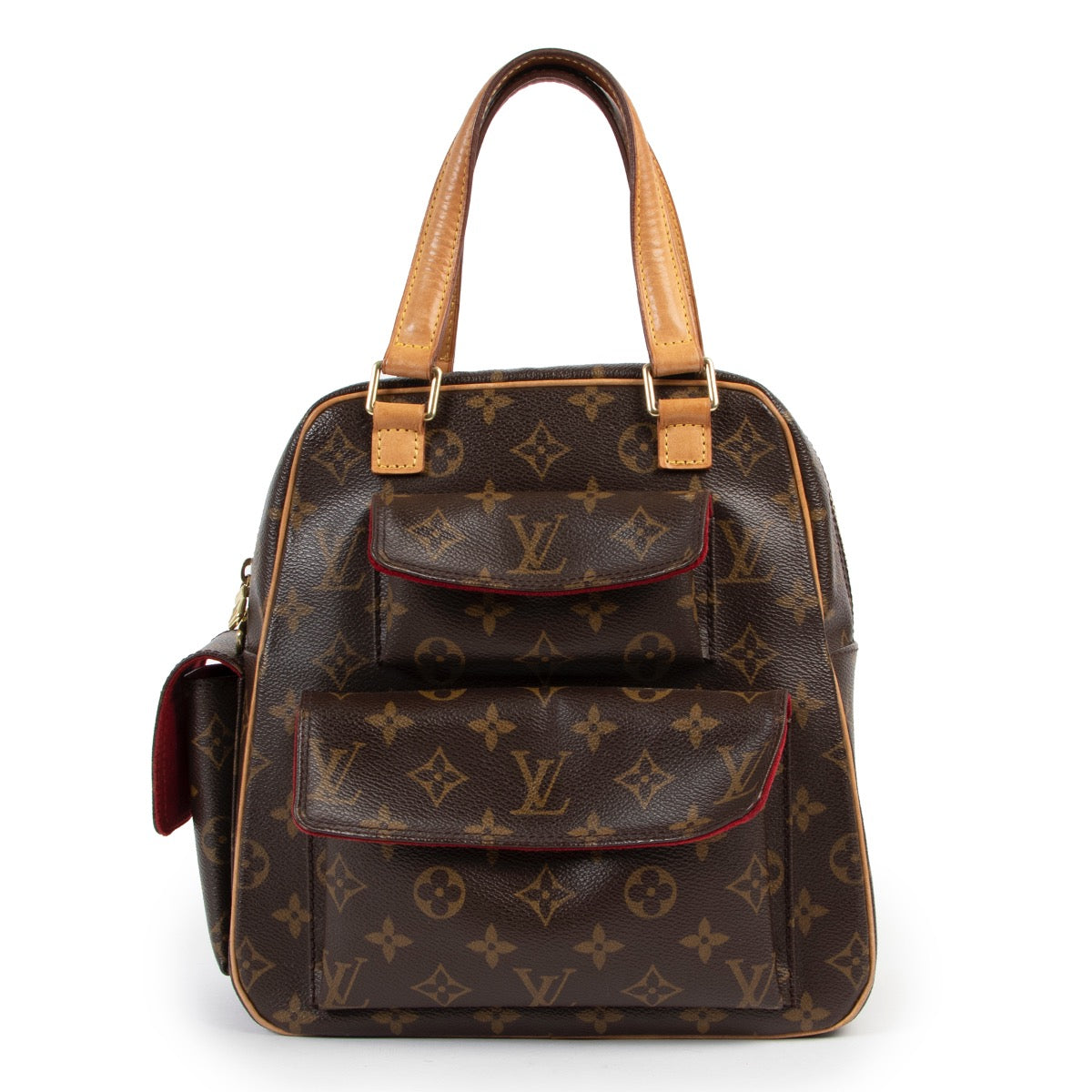 Shop safe online at Labellov in Antwerp this 100% authentic second hand Louis Vuitton Monogram Canvas Excentri-Cite Top Handle