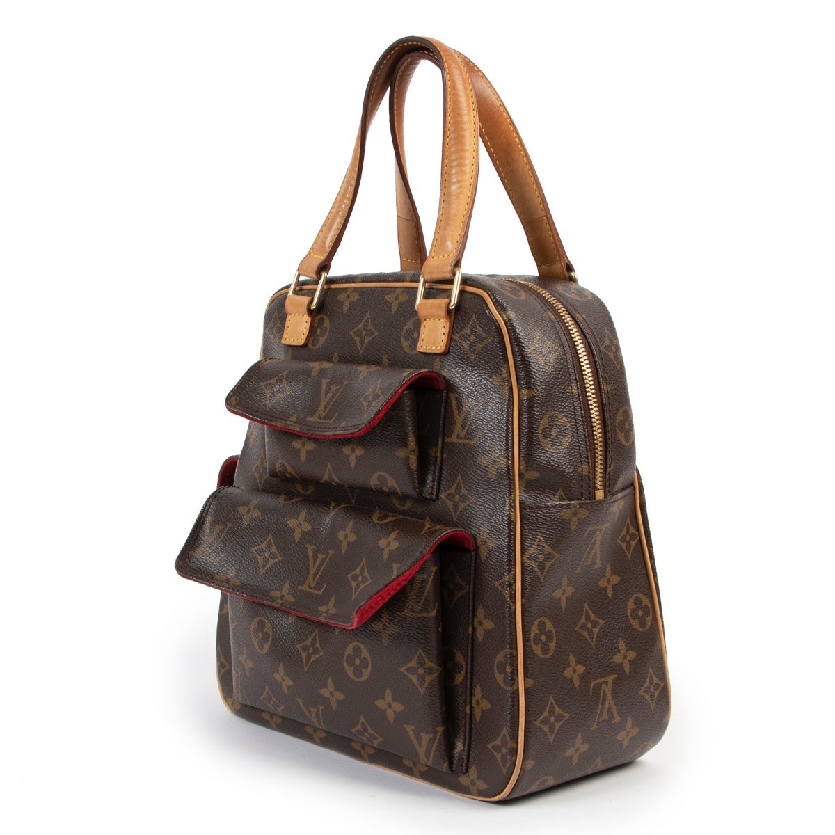 Shop safe online at Labellov in Antwerp this 100% authentic second hand Louis Vuitton Monogram Canvas Excentri-Cite Top Handle