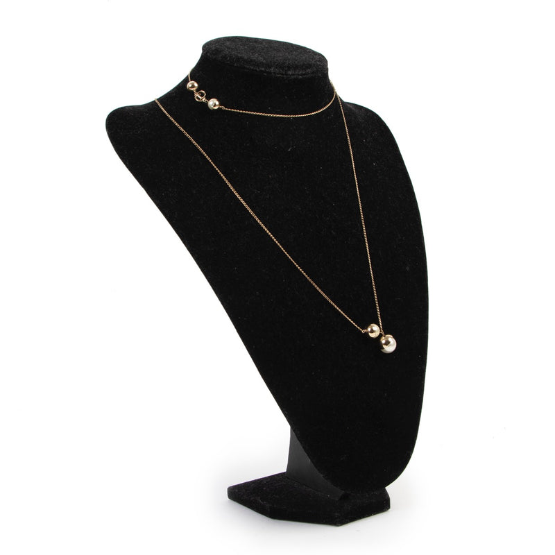 Shop safe online at Labellov 100% authentic second hand Christian Dior Faux Pearl Gold Tone Necklace