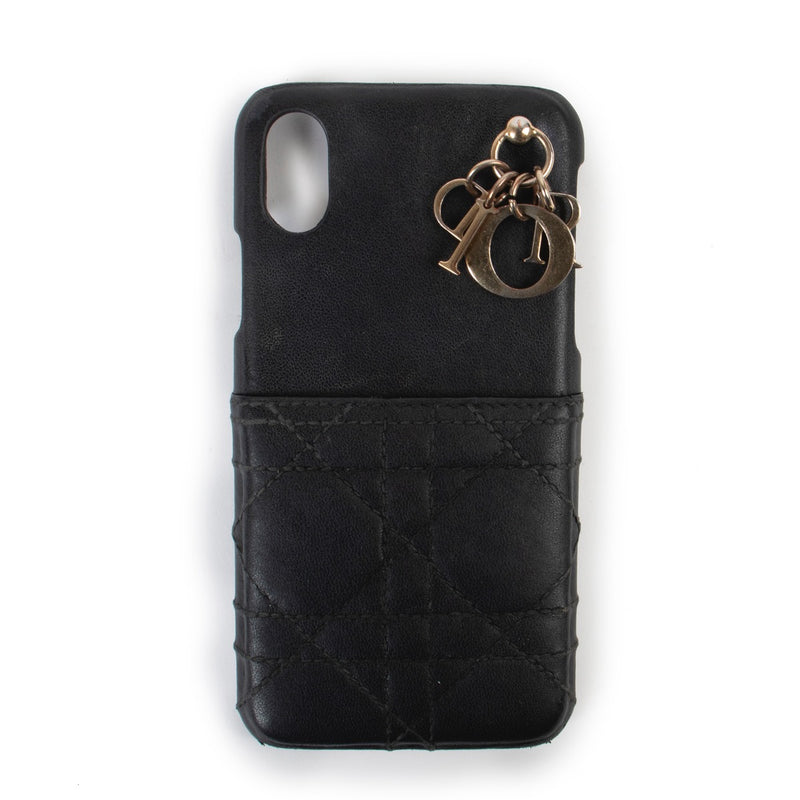 Shop safe online at Labellov in Antwerp this 100% authentic second hand Christian Dior Black iPhone XS Case
