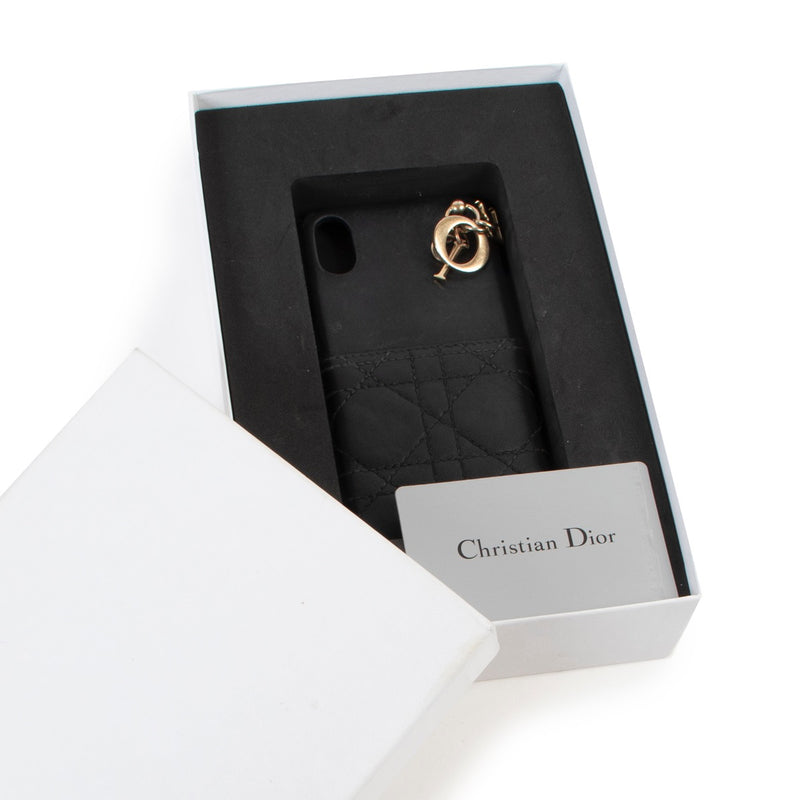 Shop safe online at Labellov in Antwerp this 100% authentic second hand Christian Dior Black iPhone XS Case