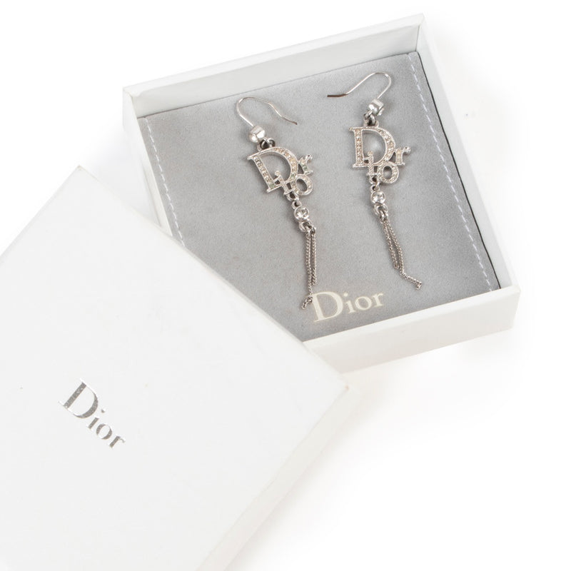 Buy an authentic pair of second hand Dior Ultradior Faux Pearl Gold Half Hoop Earrings at Labellov