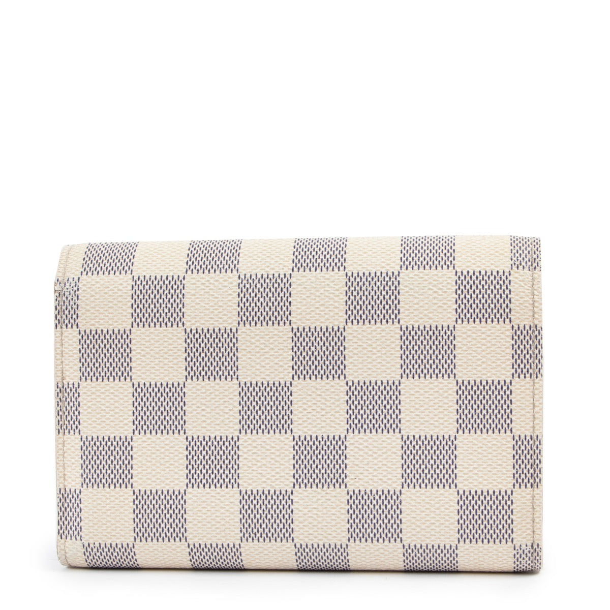 Buy an authentic second hand Louis Vuitton White Alexandra Damier Azur Leather Wallet at Labellov