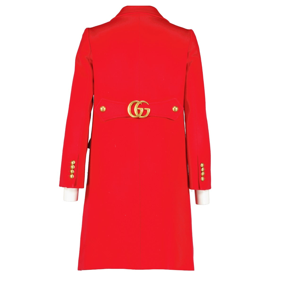 Shop safe online at Labellov in Antwerp, Brussels and Knokke this 100% authentic second hand Gucci Red Wool Coat - Size 36