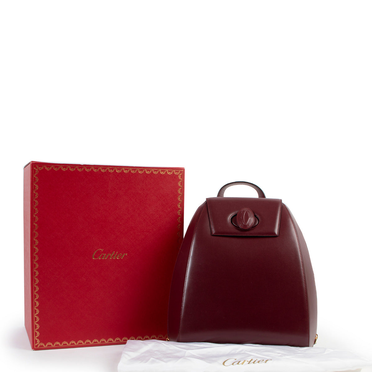 We buy and sell your Cartier Red Leather Backpack